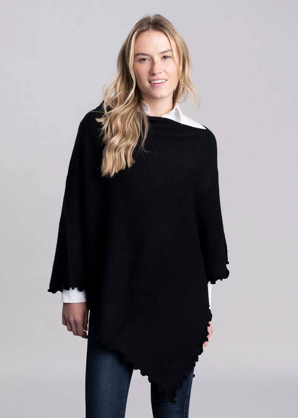 Lindsey Lambswool Poncho - Image 2