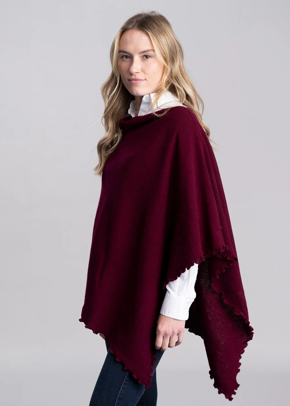 Lindsey Lambswool Poncho - Image 4