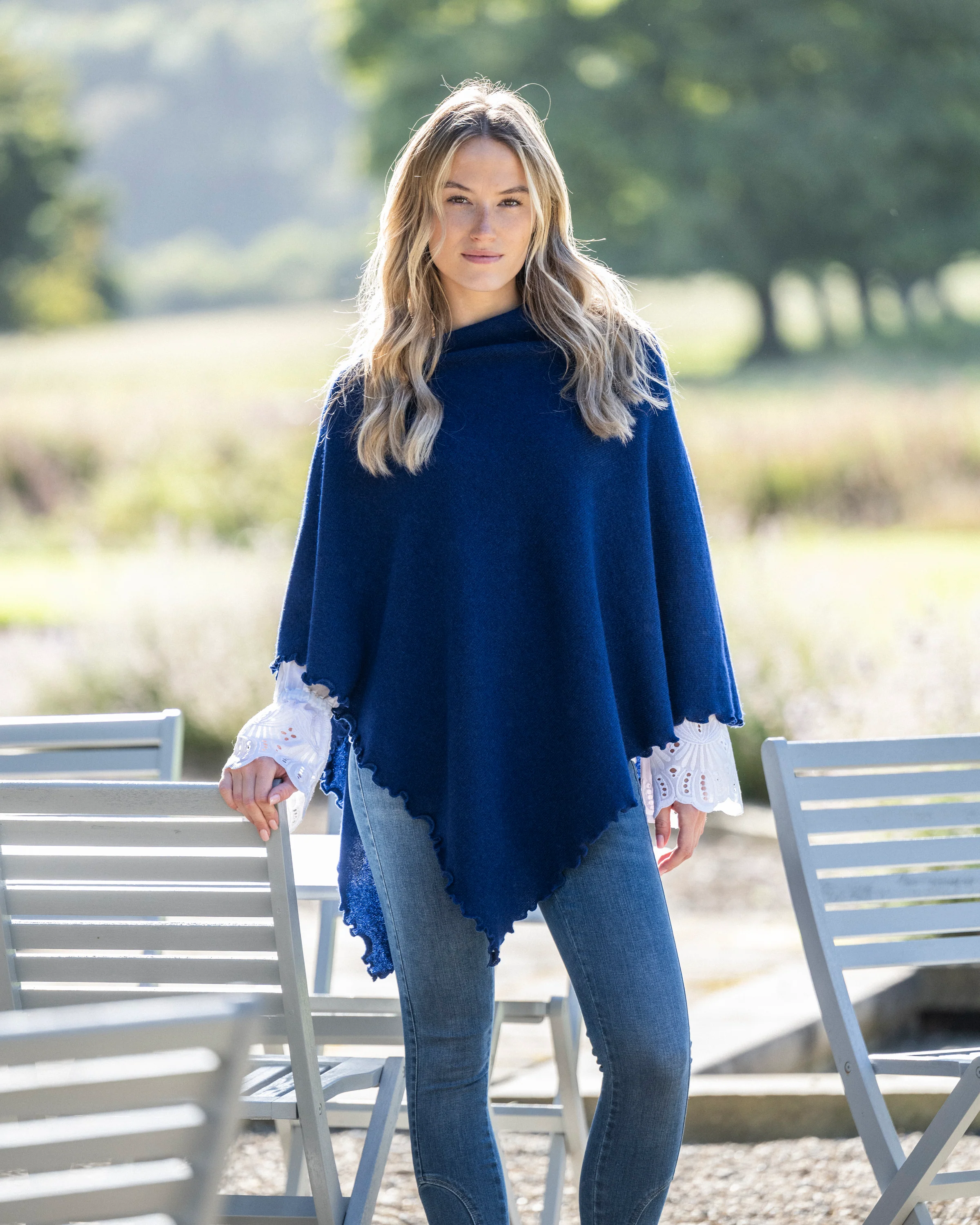 Lindsey Lambswool Poncho - Image 2