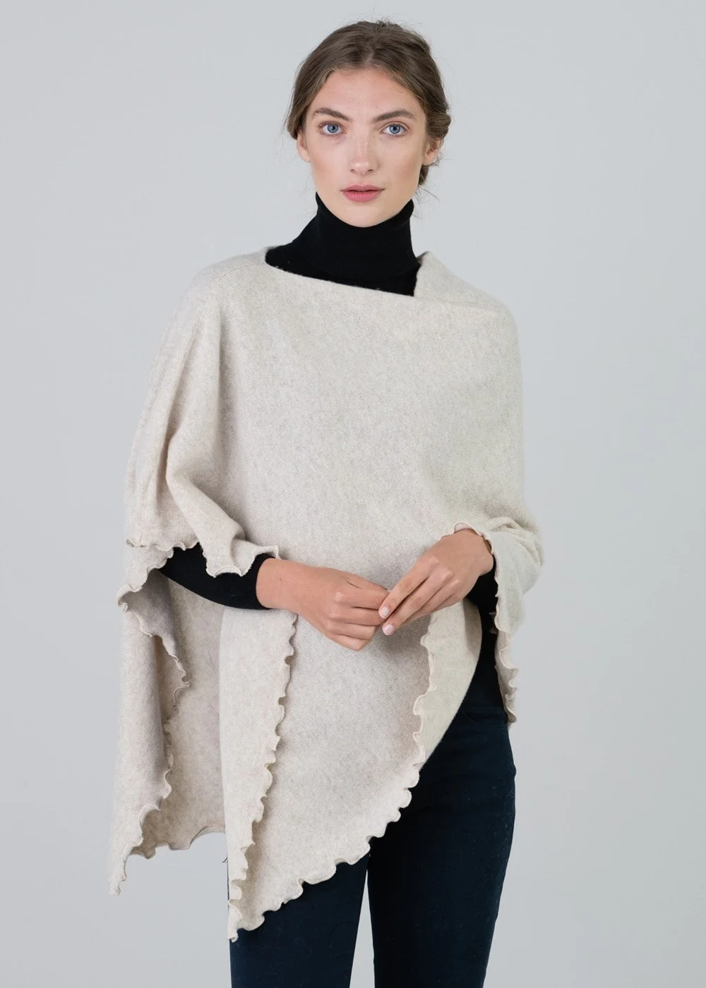 Lindsey Lambswool Poncho - Image 2
