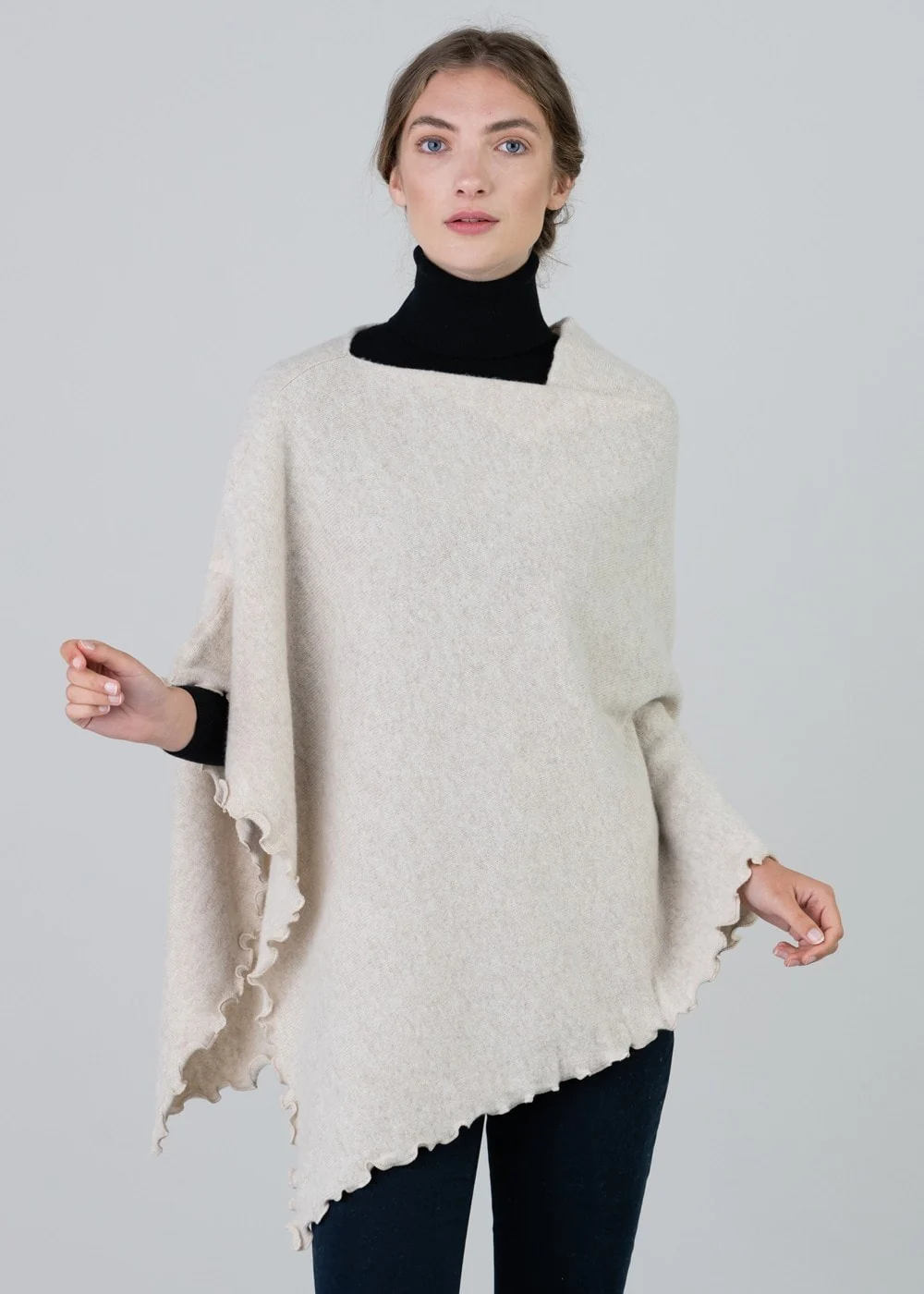 Lindsey Lambswool Poncho - Image 3