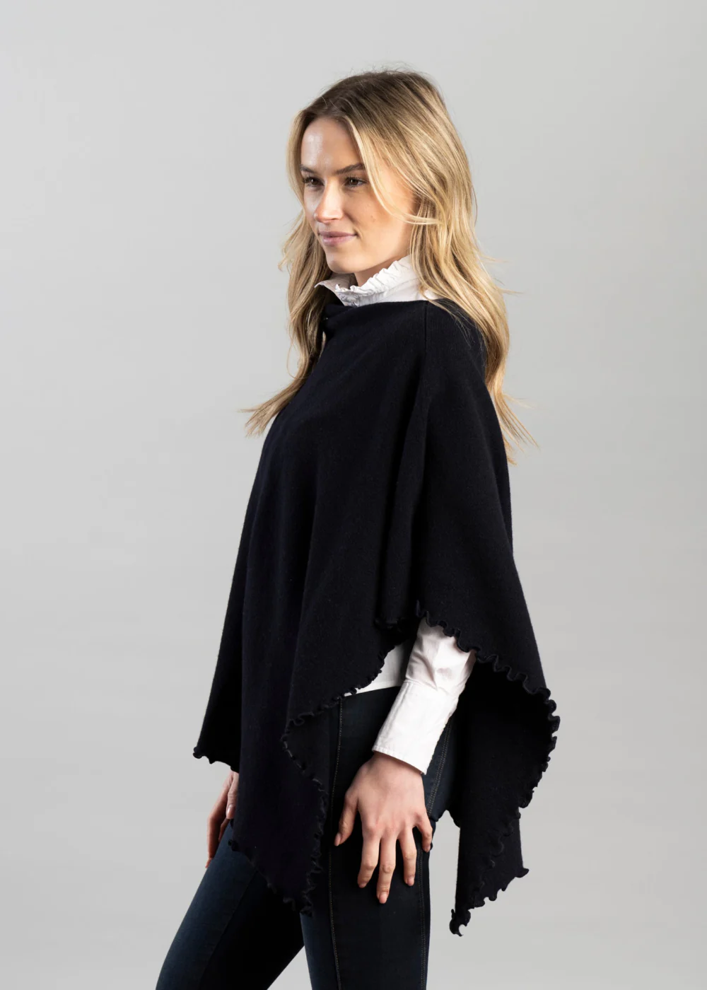 Lindsey Lambswool Poncho - Image 3