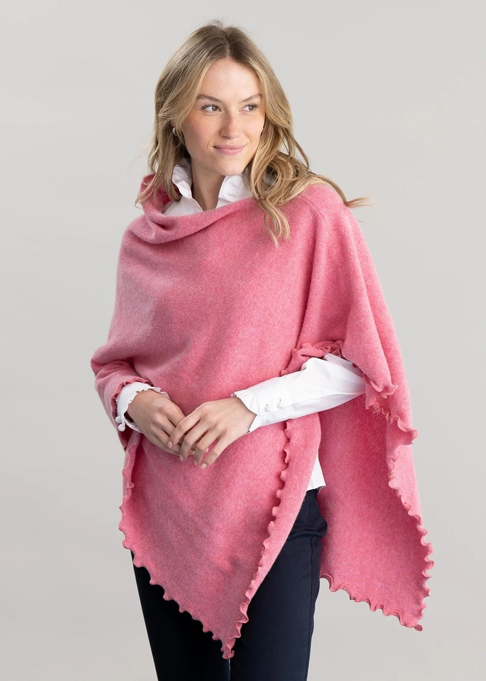 Lindsey Lambswool Poncho - Image 3