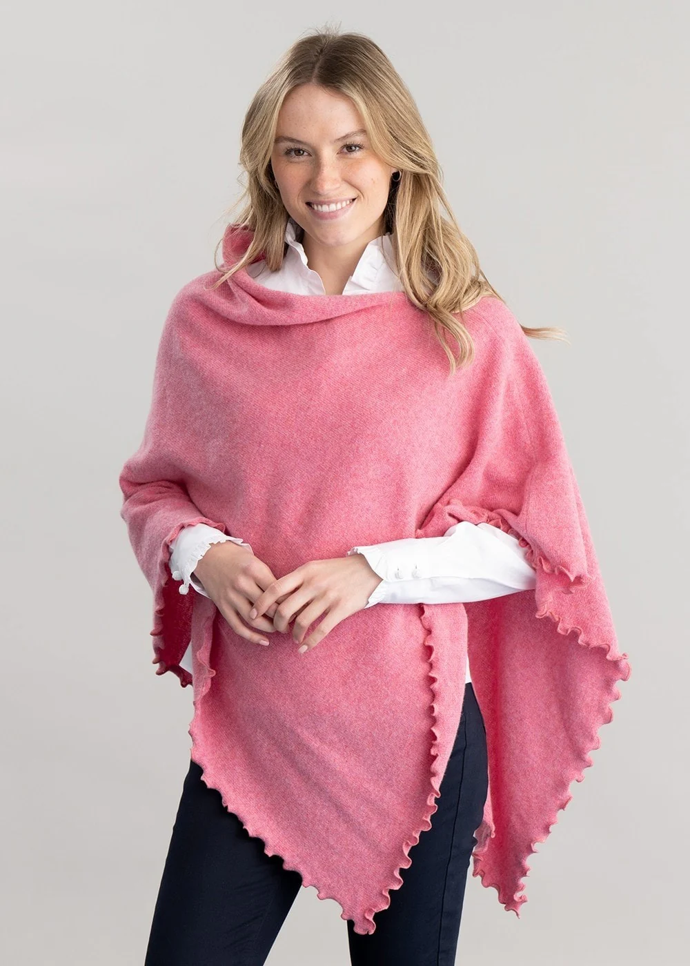 Lindsey Lambswool Poncho - Image 4