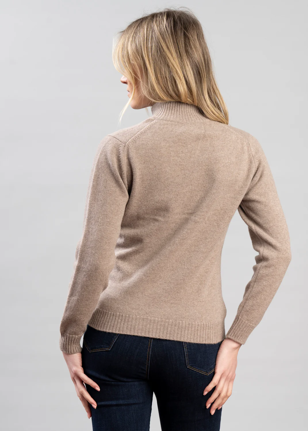 Lindsey Lambswool Zip Neck - Image 9