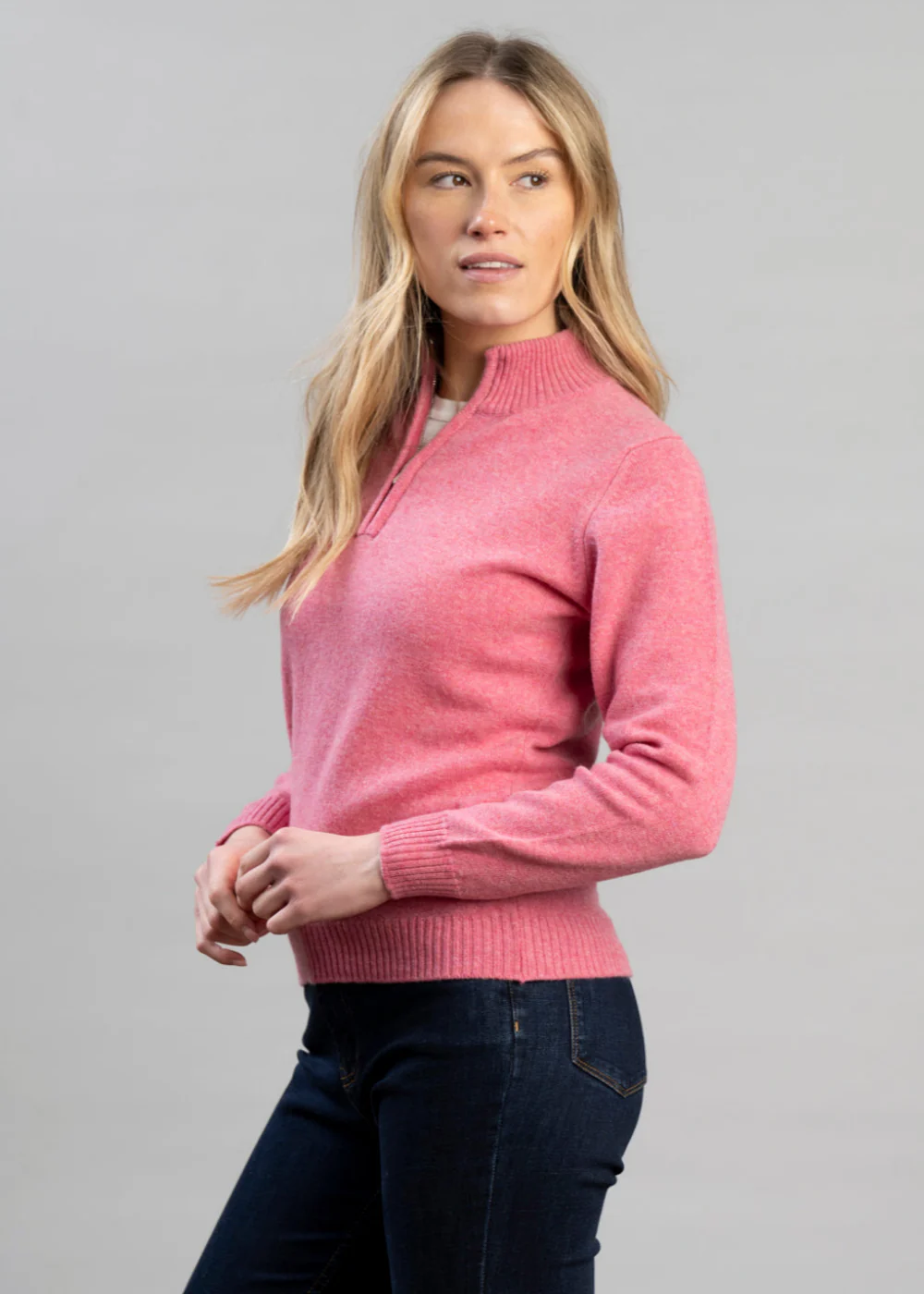 Lindsey Lambswool Zip Neck - Image 4