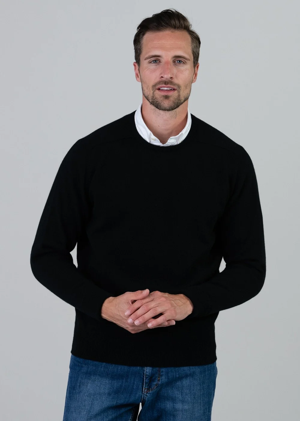 Melrose 2 Ply Cashmere Crew Neck - Image 2
