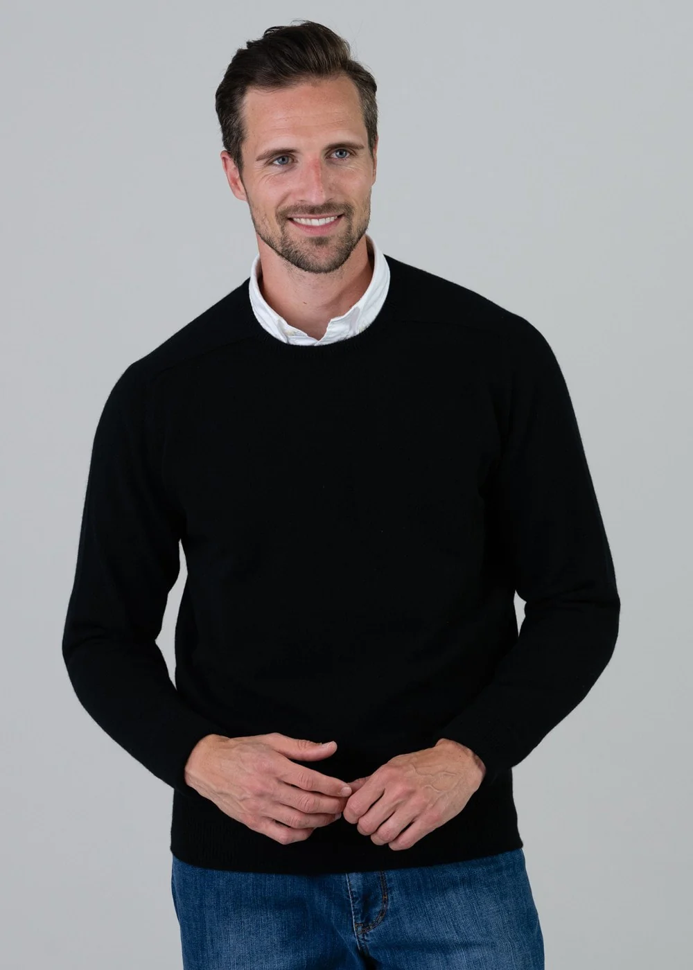 Melrose 2 Ply Cashmere Crew Neck - Image 4