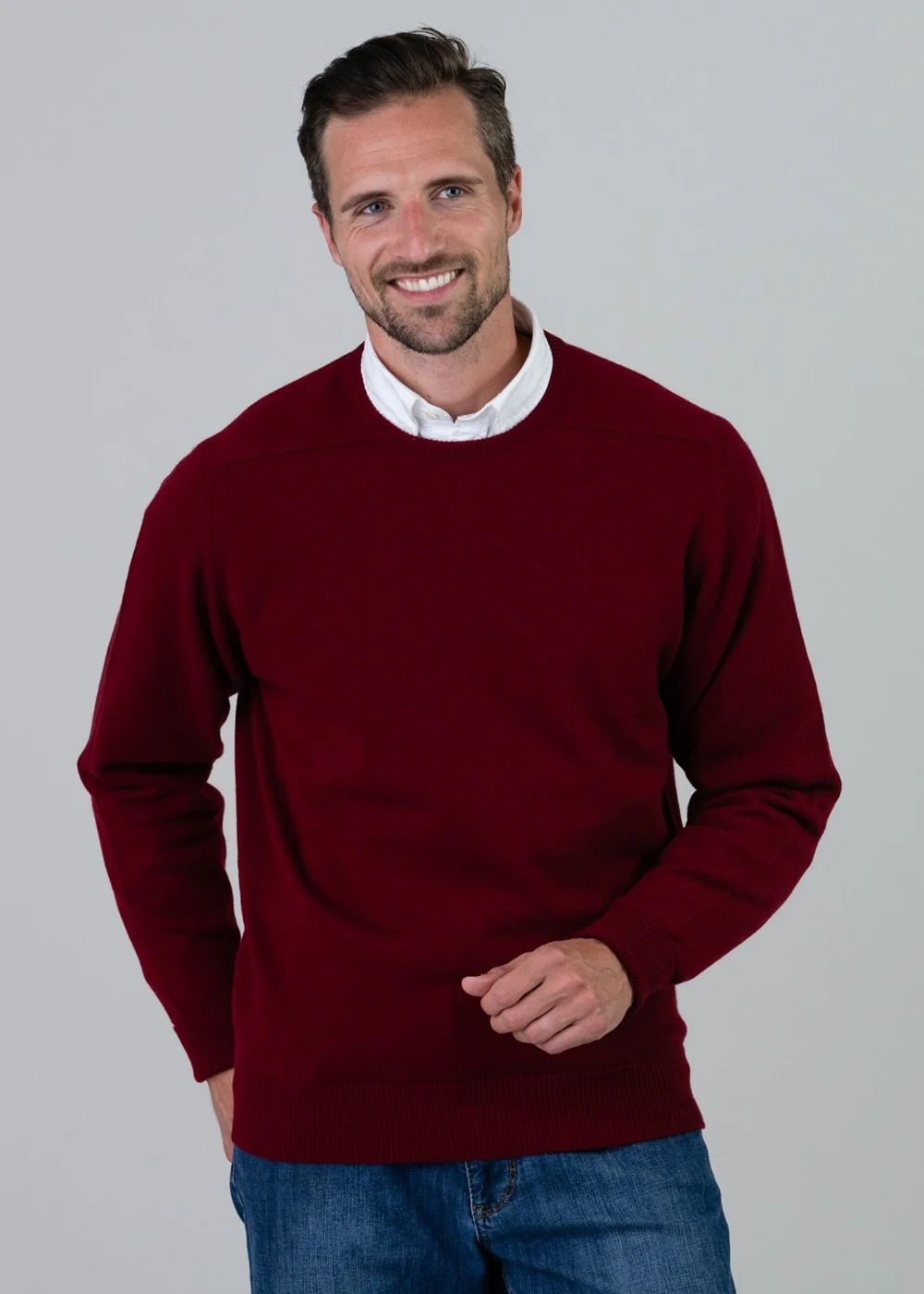 Melrose 2 Ply Cashmere Crew Neck - Image 2