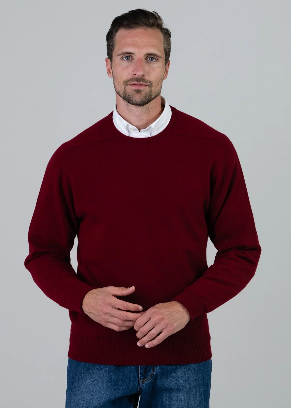 Melrose 2 Ply Cashmere Crew Neck - Image 4