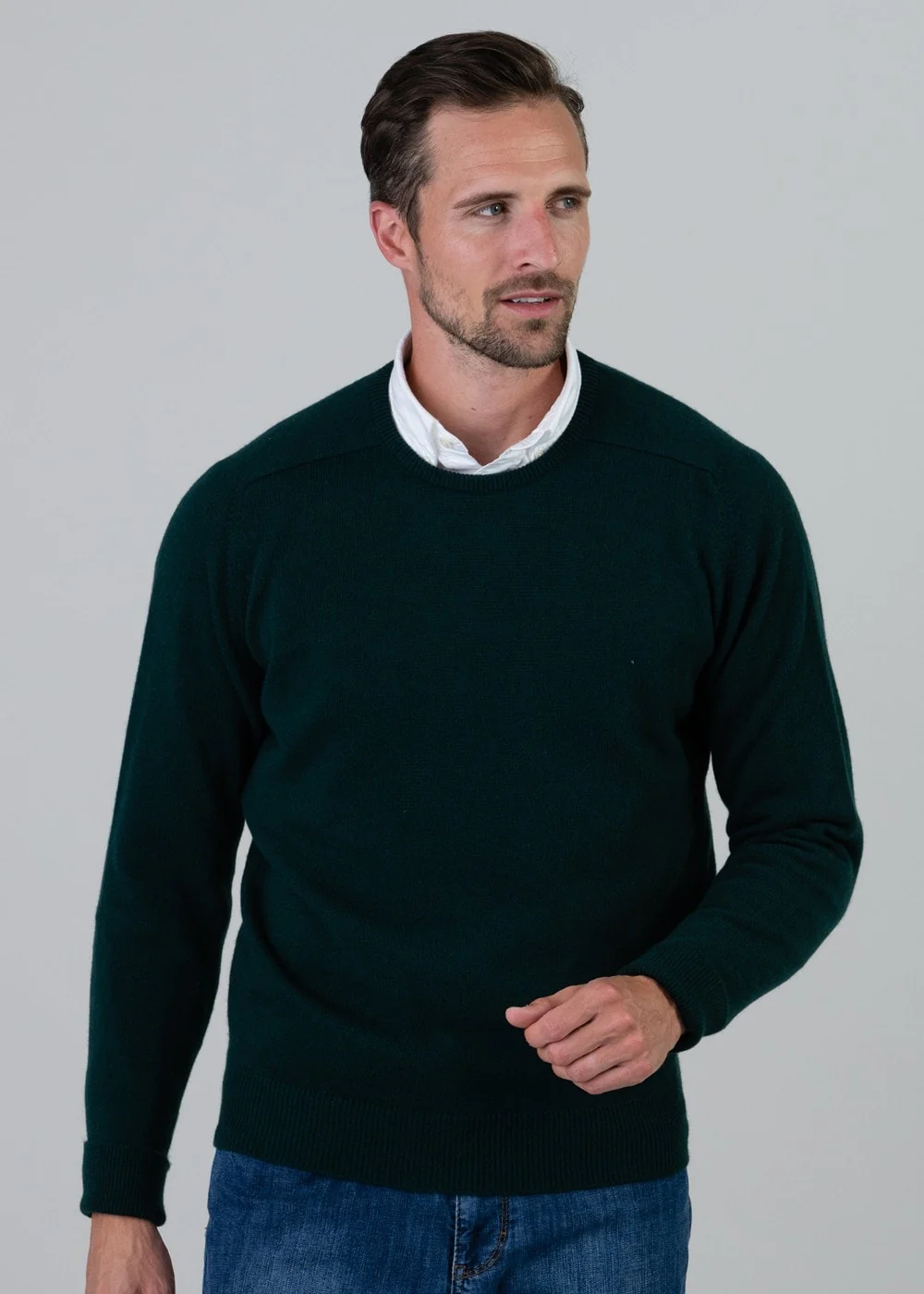 Melrose 2 Ply Cashmere Crew Neck - Image 4