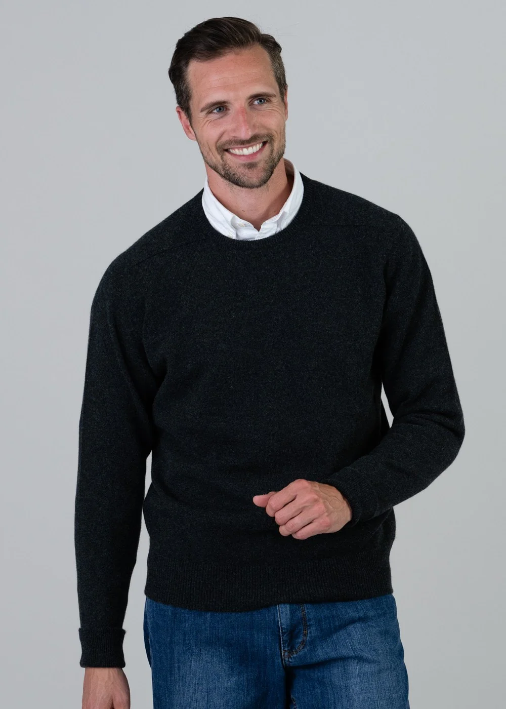 Melrose 2 Ply Cashmere Crew Neck - Image 3