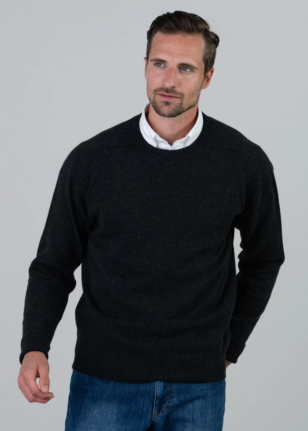 Melrose 2 Ply Cashmere Crew Neck - Image 4