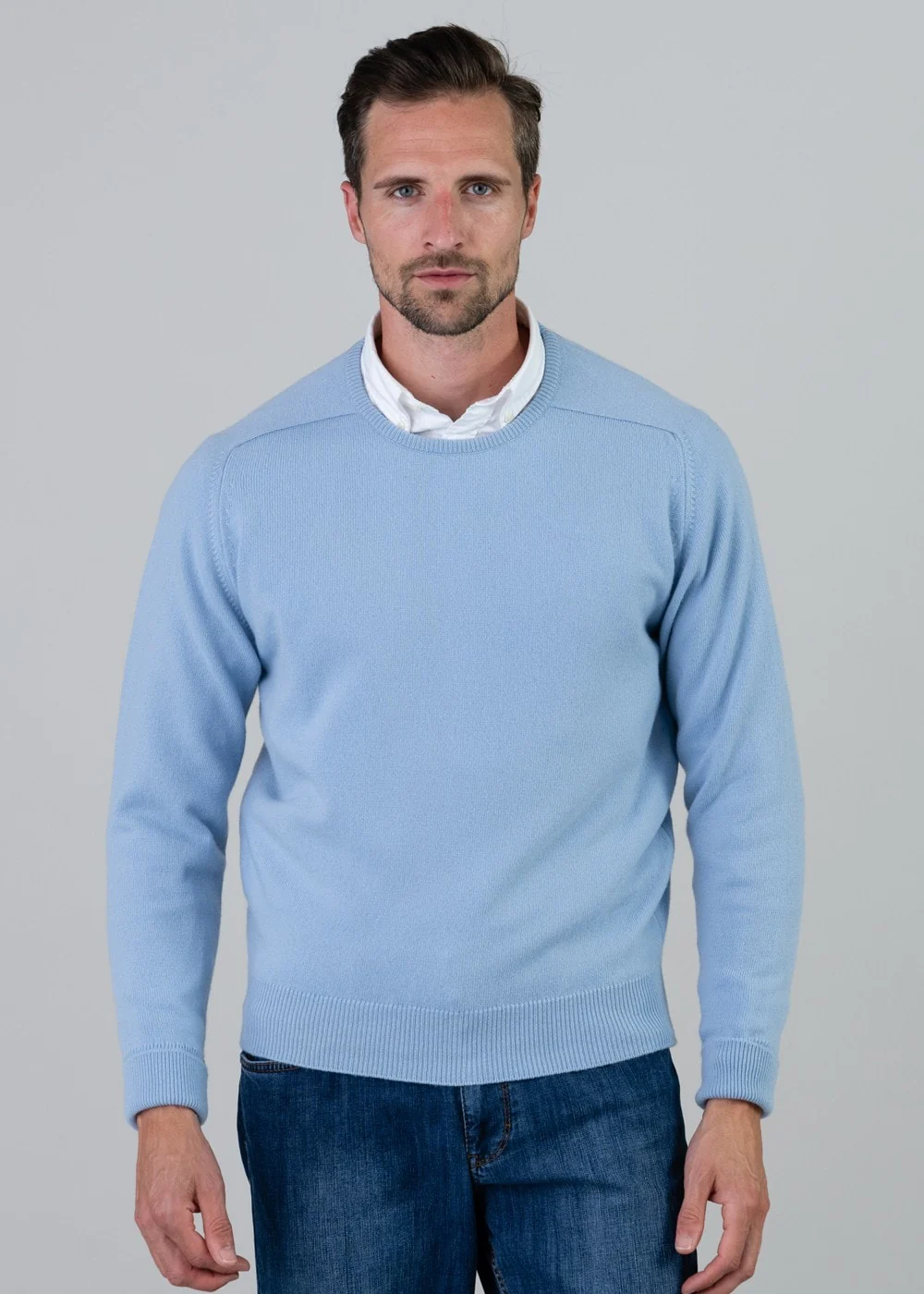 Melrose 2 Ply Cashmere Crew Neck - Image 2