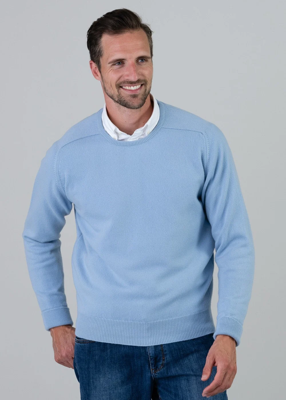 Melrose 2 Ply Cashmere Crew Neck - Image 3