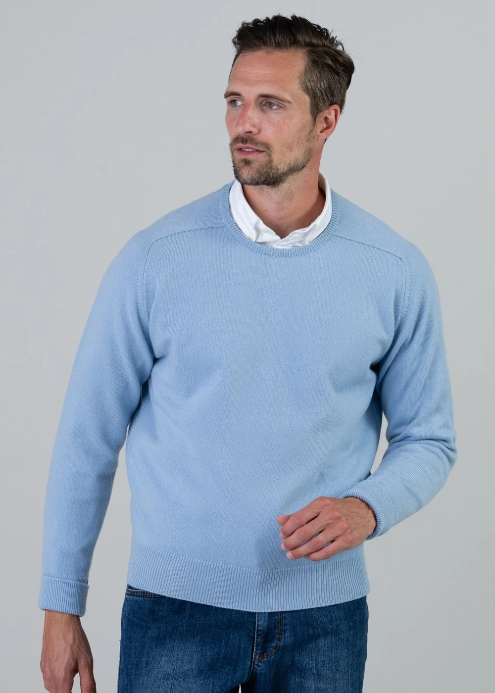 Melrose 2 Ply Cashmere Crew Neck - Image 4