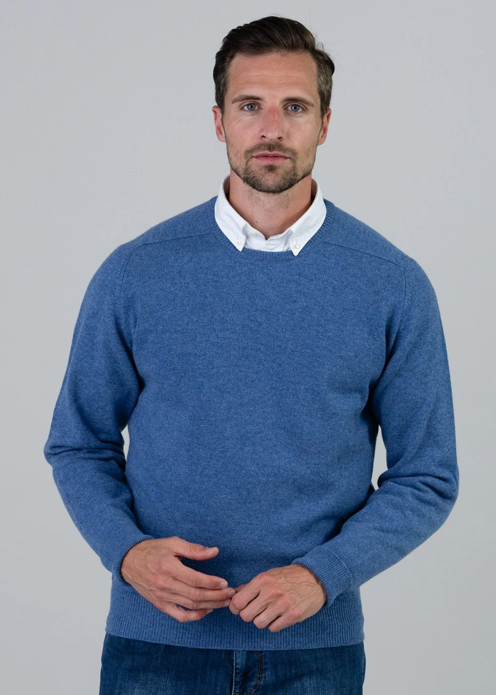 Melrose 2 Ply Cashmere Crew Neck - Image 3