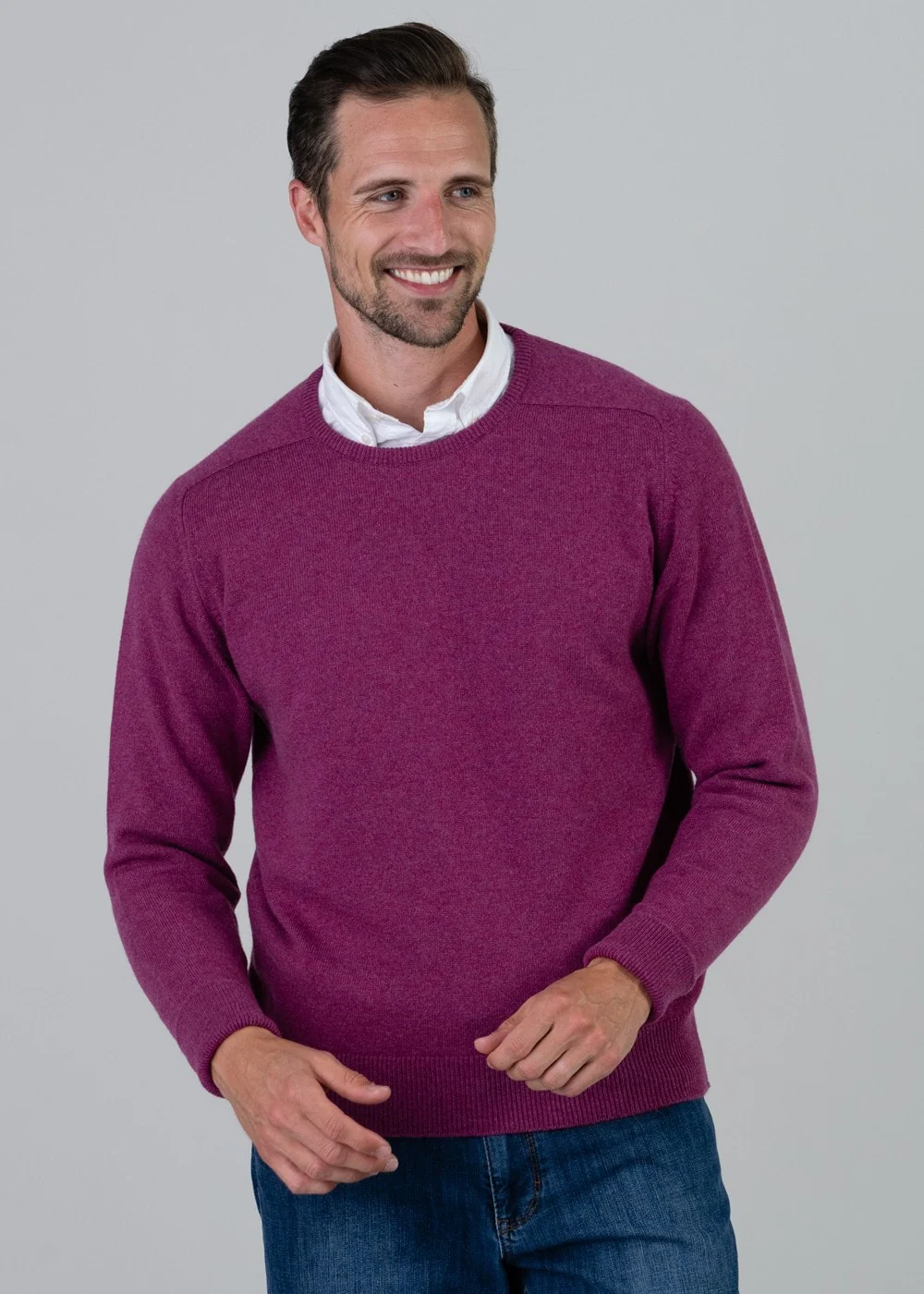 Melrose 2 Ply Cashmere Crew Neck - Image 2