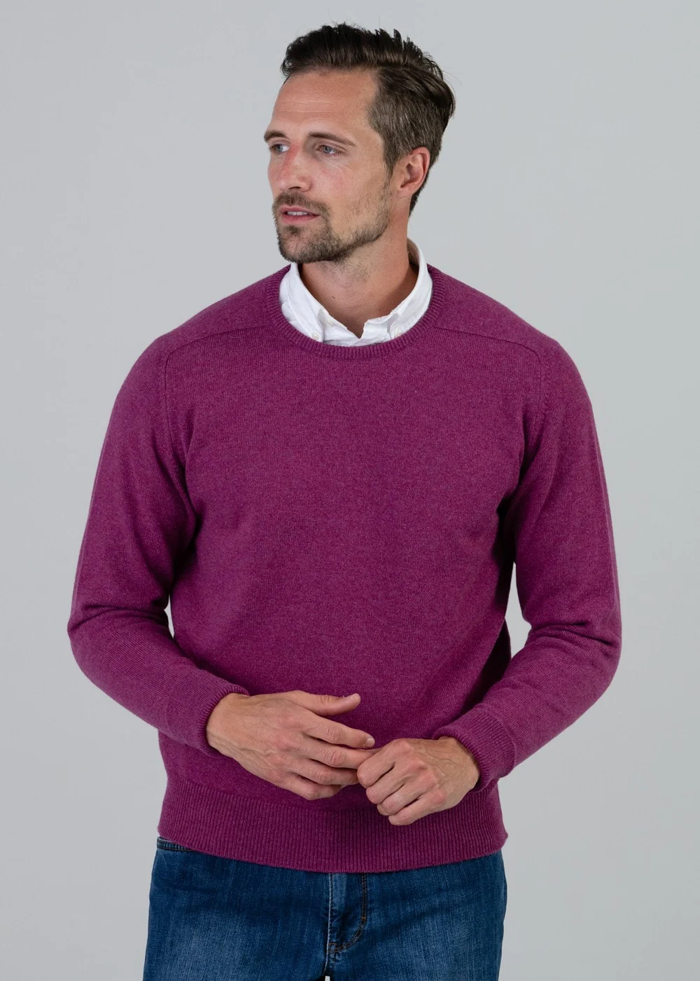 Melrose 2 Ply Cashmere Crew Neck - Image 3