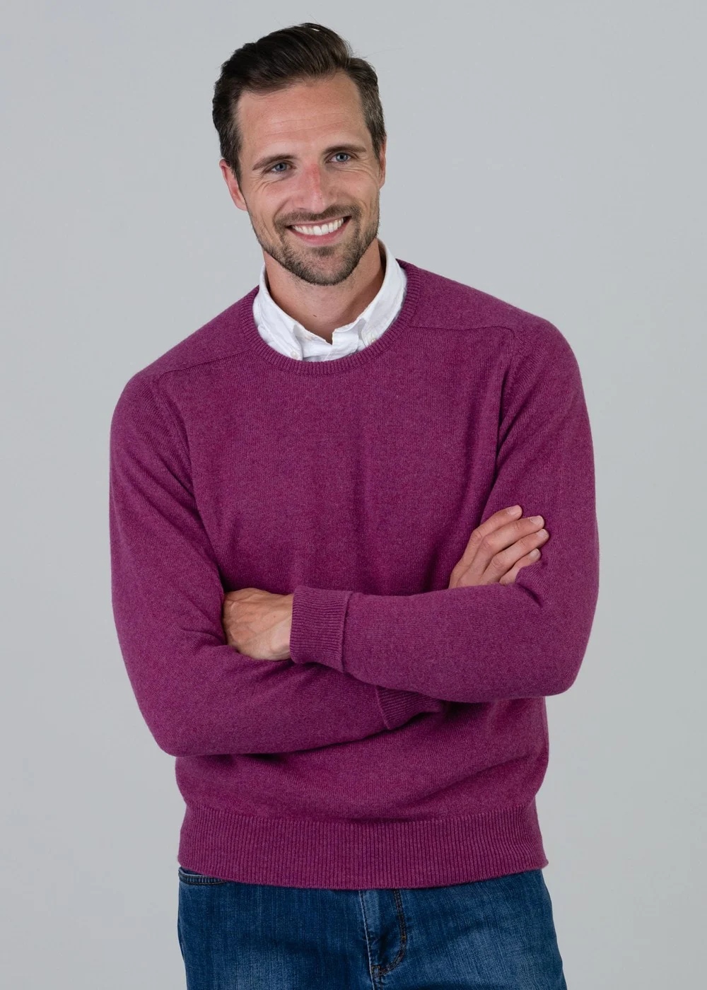 Melrose 2 Ply Cashmere Crew Neck - Image 4