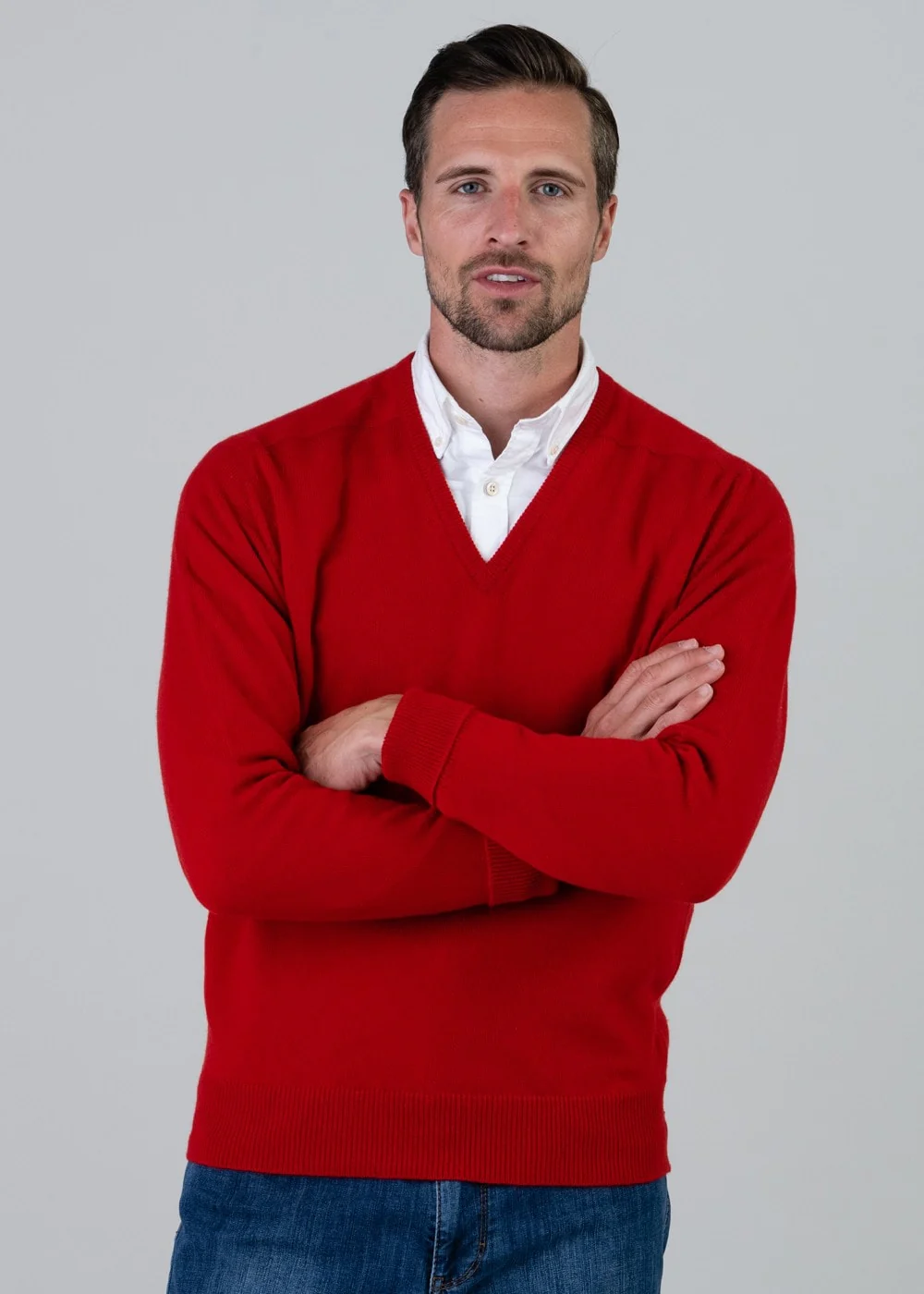 Melrose 2 Ply Cashmere V-Neck - Image 3