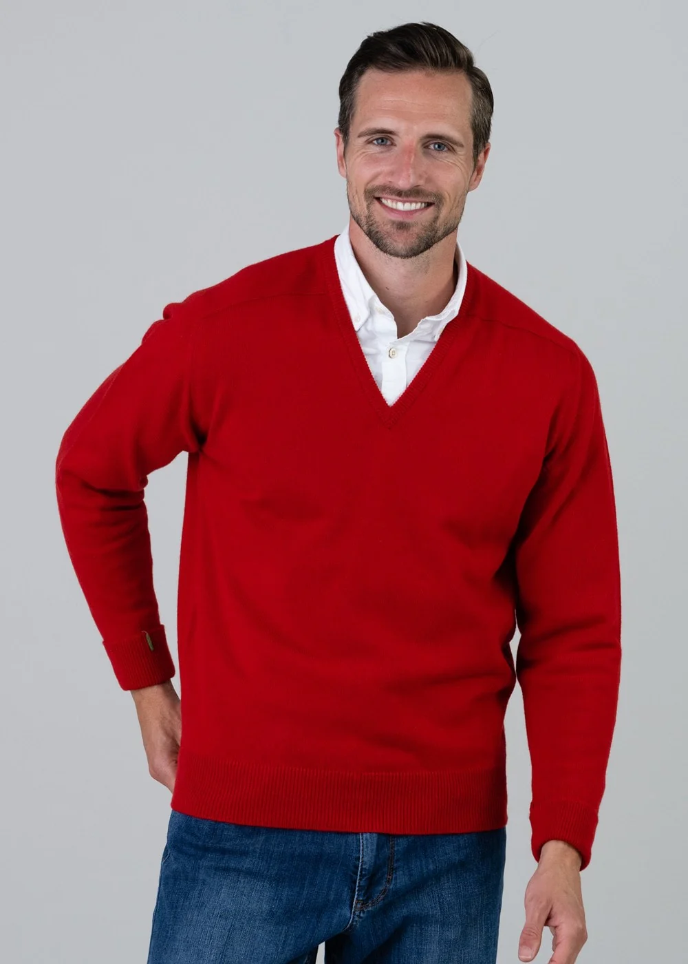 Melrose 2 Ply Cashmere V-Neck - Image 4