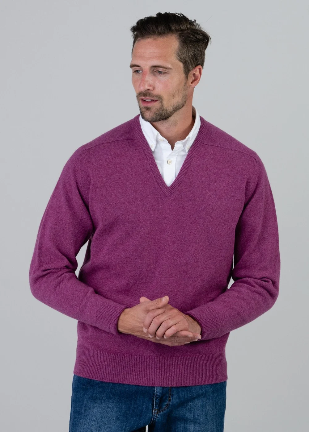 Melrose 2 Ply Cashmere V-Neck - Image 2