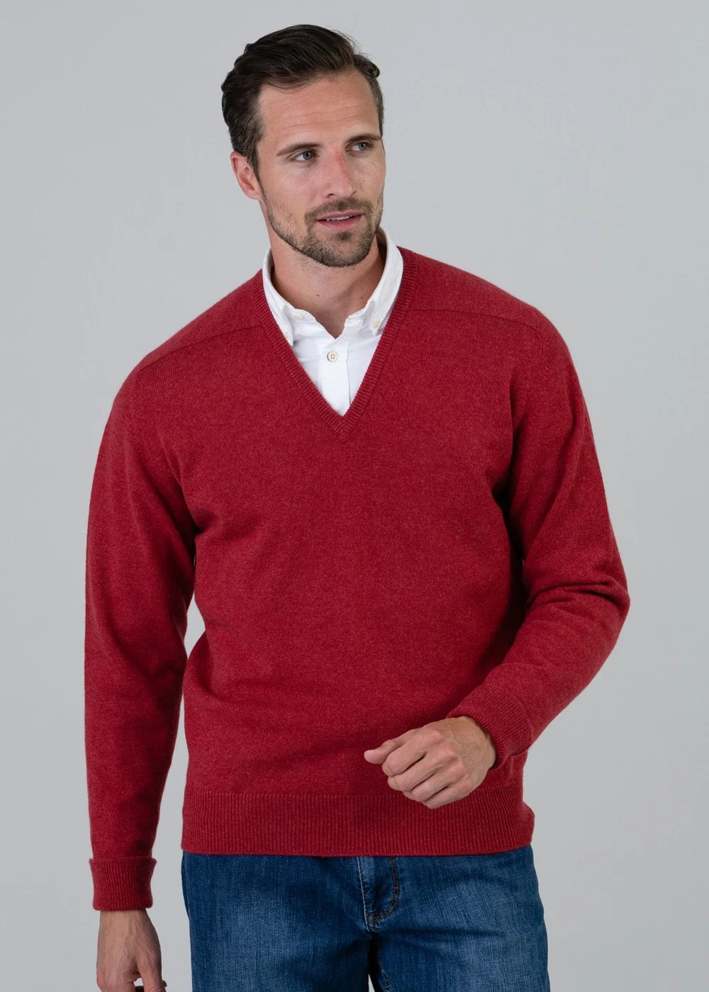 Melrose 2 Ply Cashmere V-Neck - Image 2