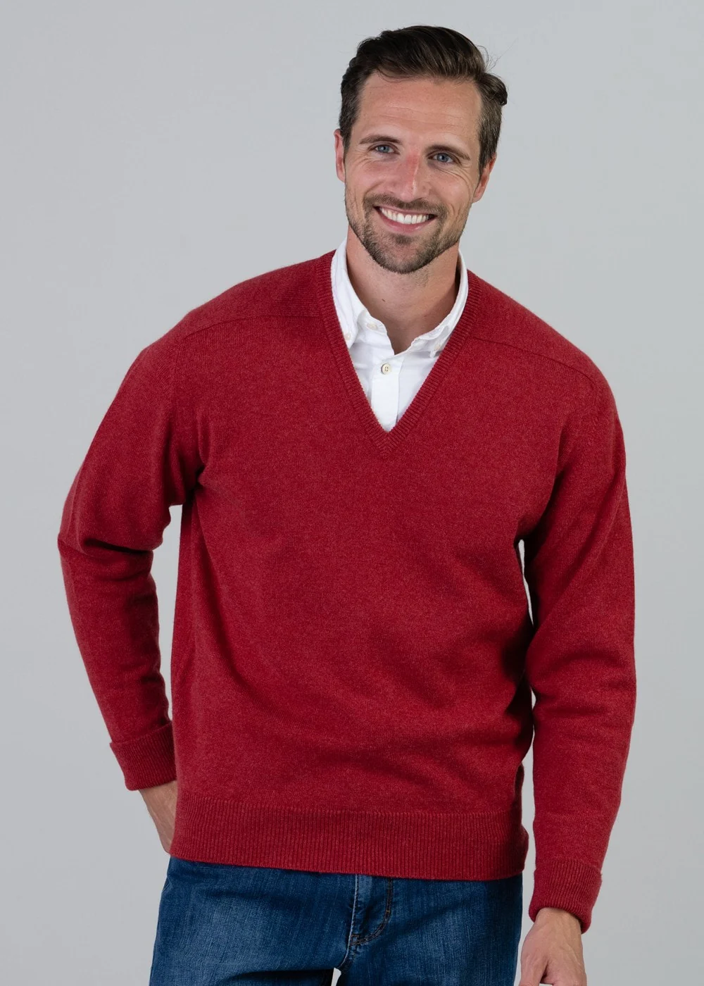 Melrose 2 Ply Cashmere V-Neck - Image 3