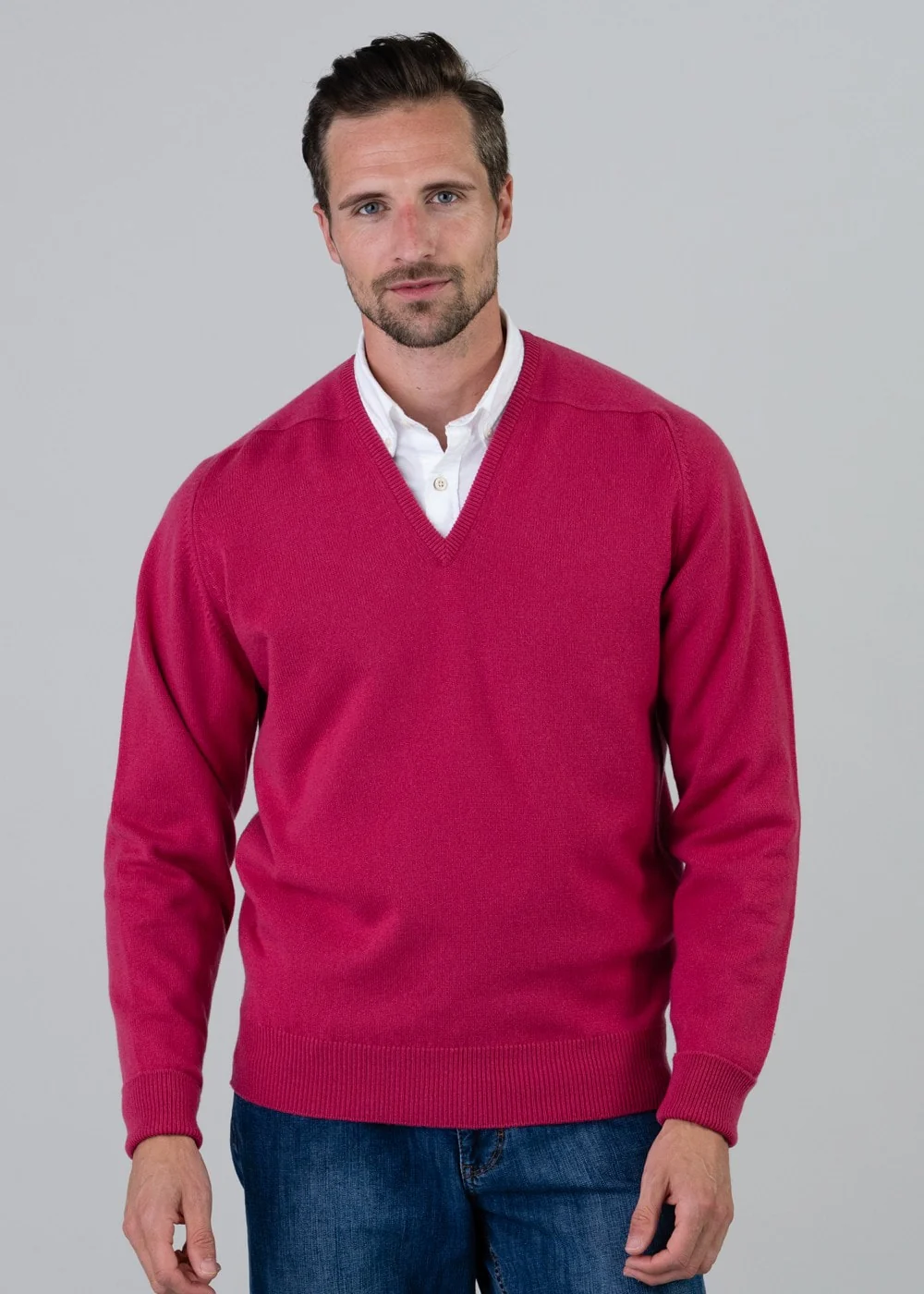 Melrose 2 Ply Cashmere V-Neck - Image 2
