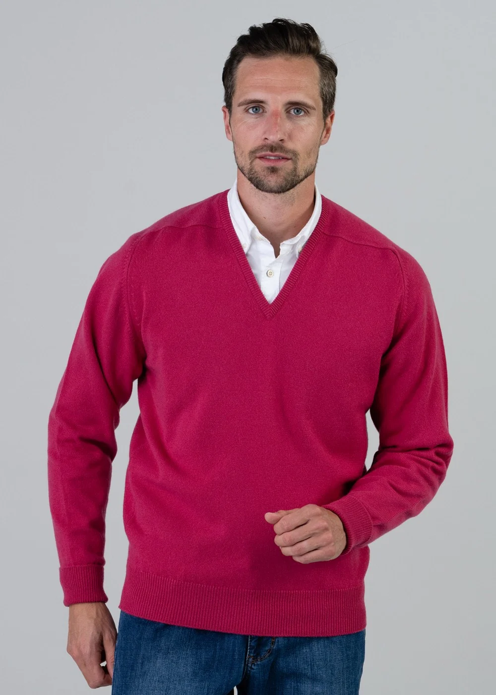 Melrose 2 Ply Cashmere V-Neck - Image 3