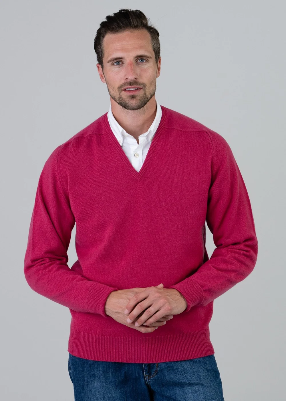 Melrose 2 Ply Cashmere V-Neck - Image 4