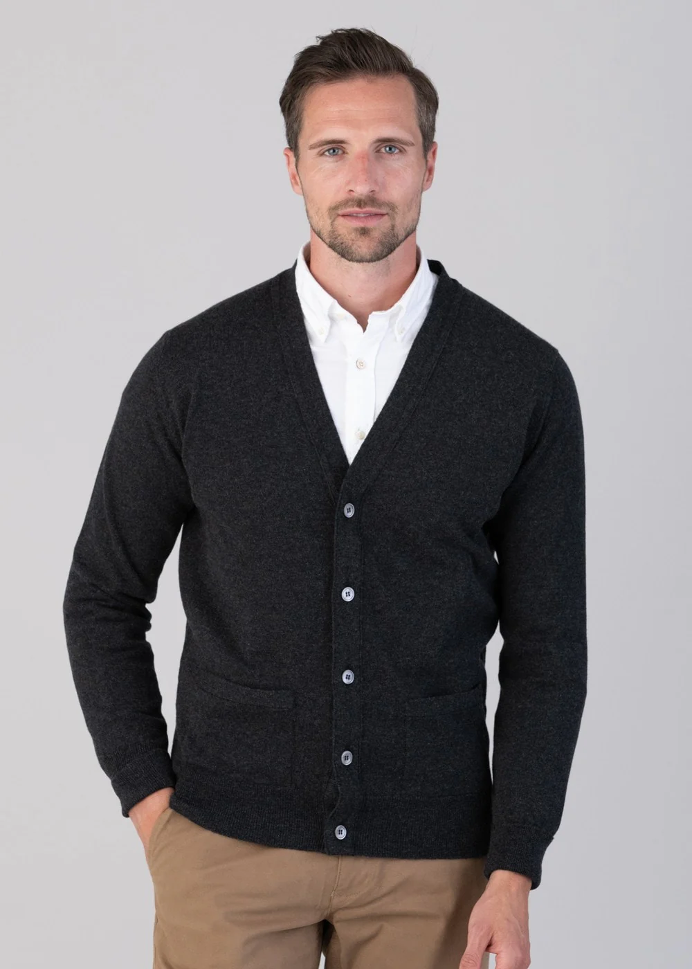Oxton 1 Ply Cashmere Cardigan - Image 2