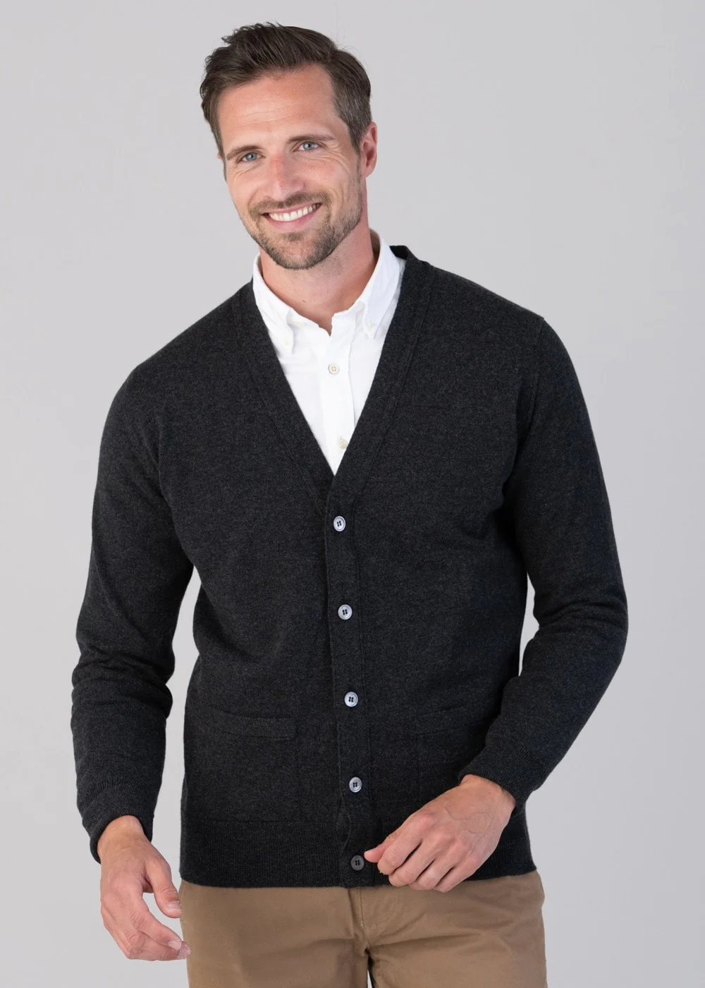Oxton 1 Ply Cashmere Cardigan - Image 3