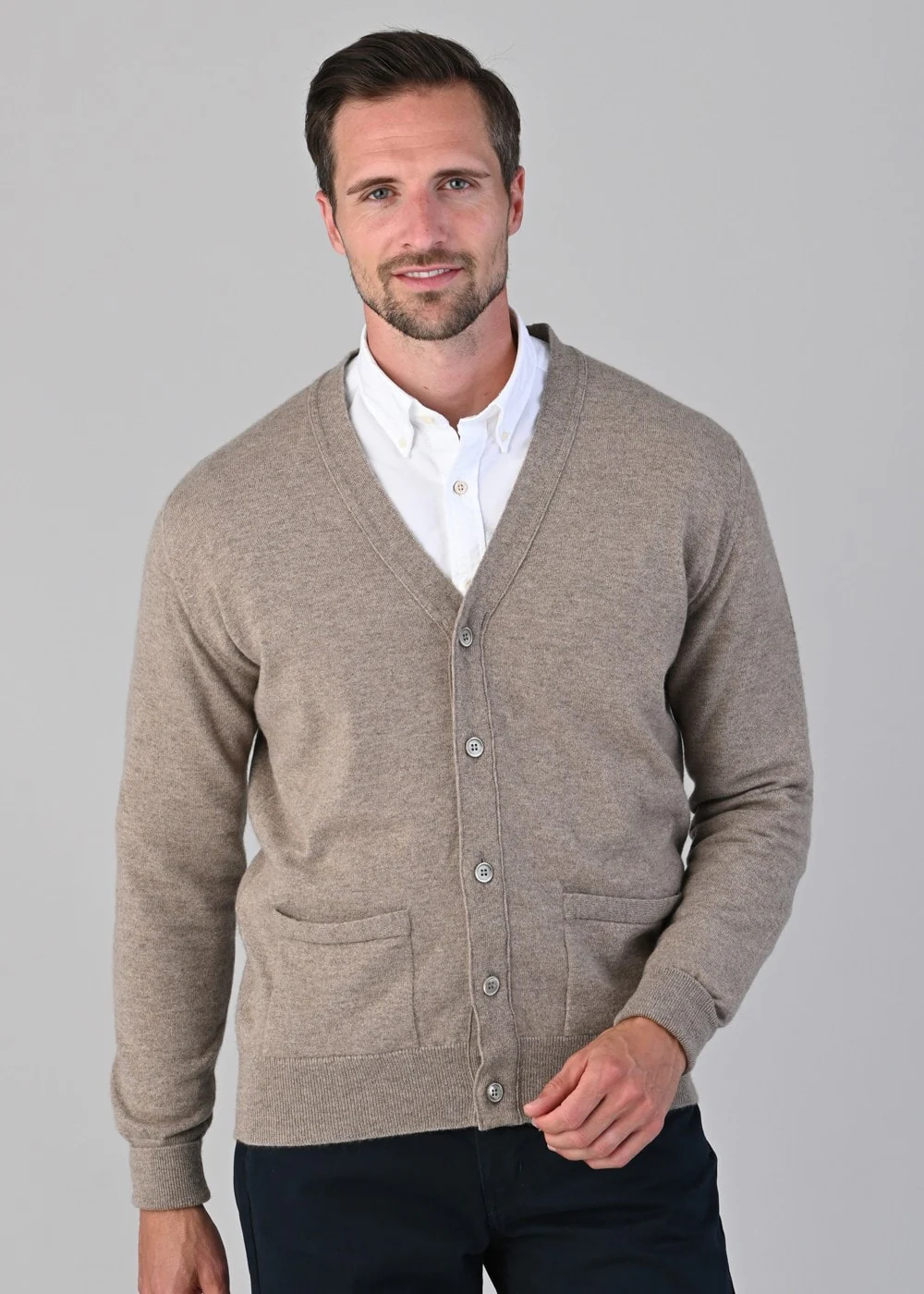 Oxton 1 Ply Cashmere Cardigan - Image 2
