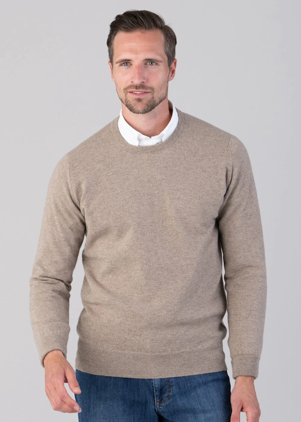 Oxton 1 Ply Cashmere Crew Neck - Image 3