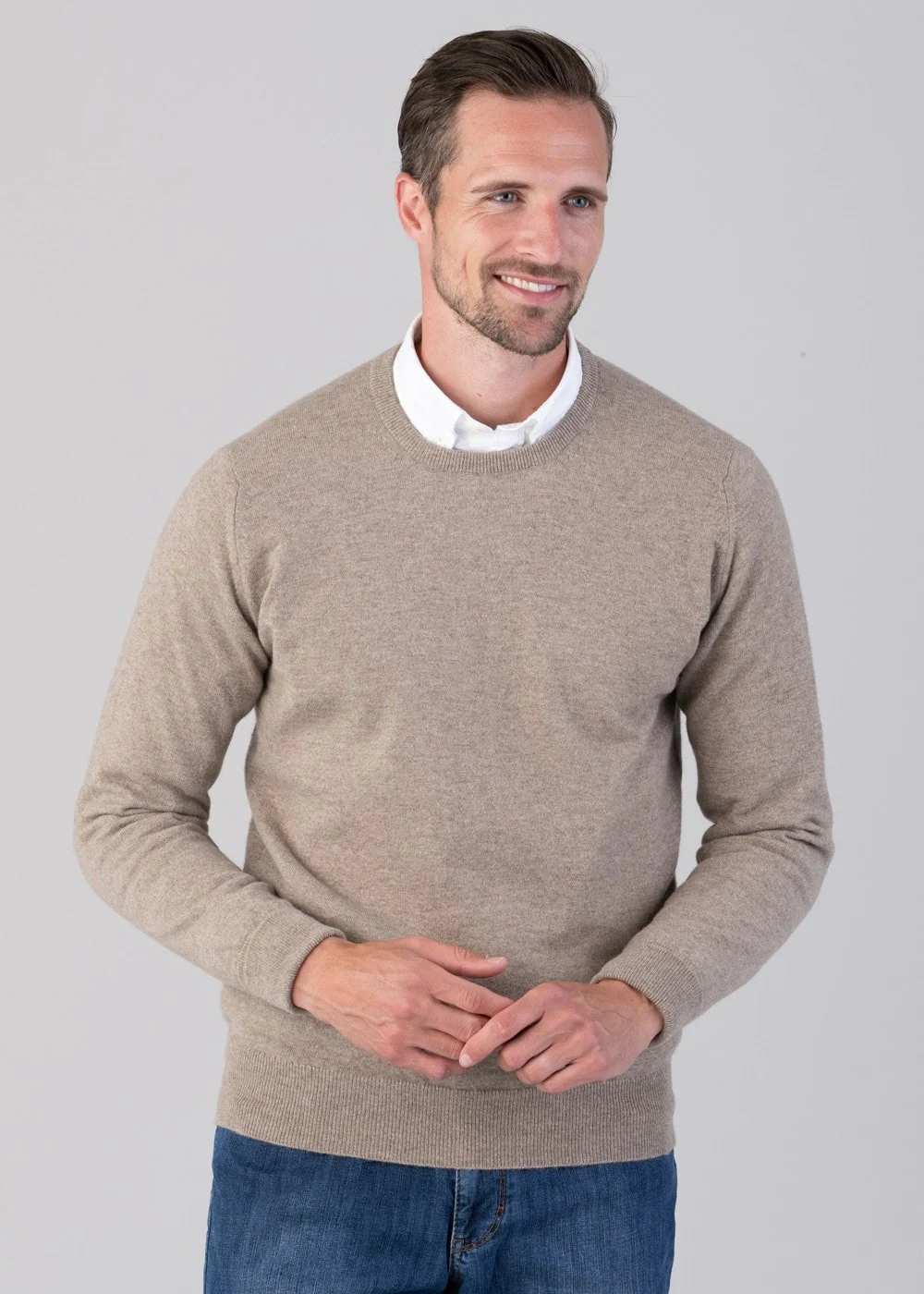 Oxton 1 Ply Cashmere Crew Neck - Image 4
