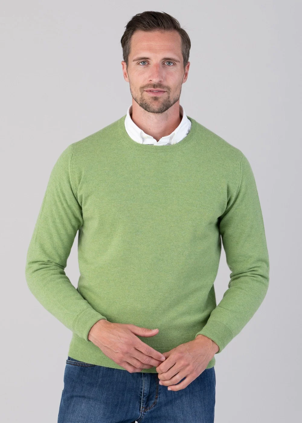 Oxton 1 Ply Cashmere Crew Neck - Image 2