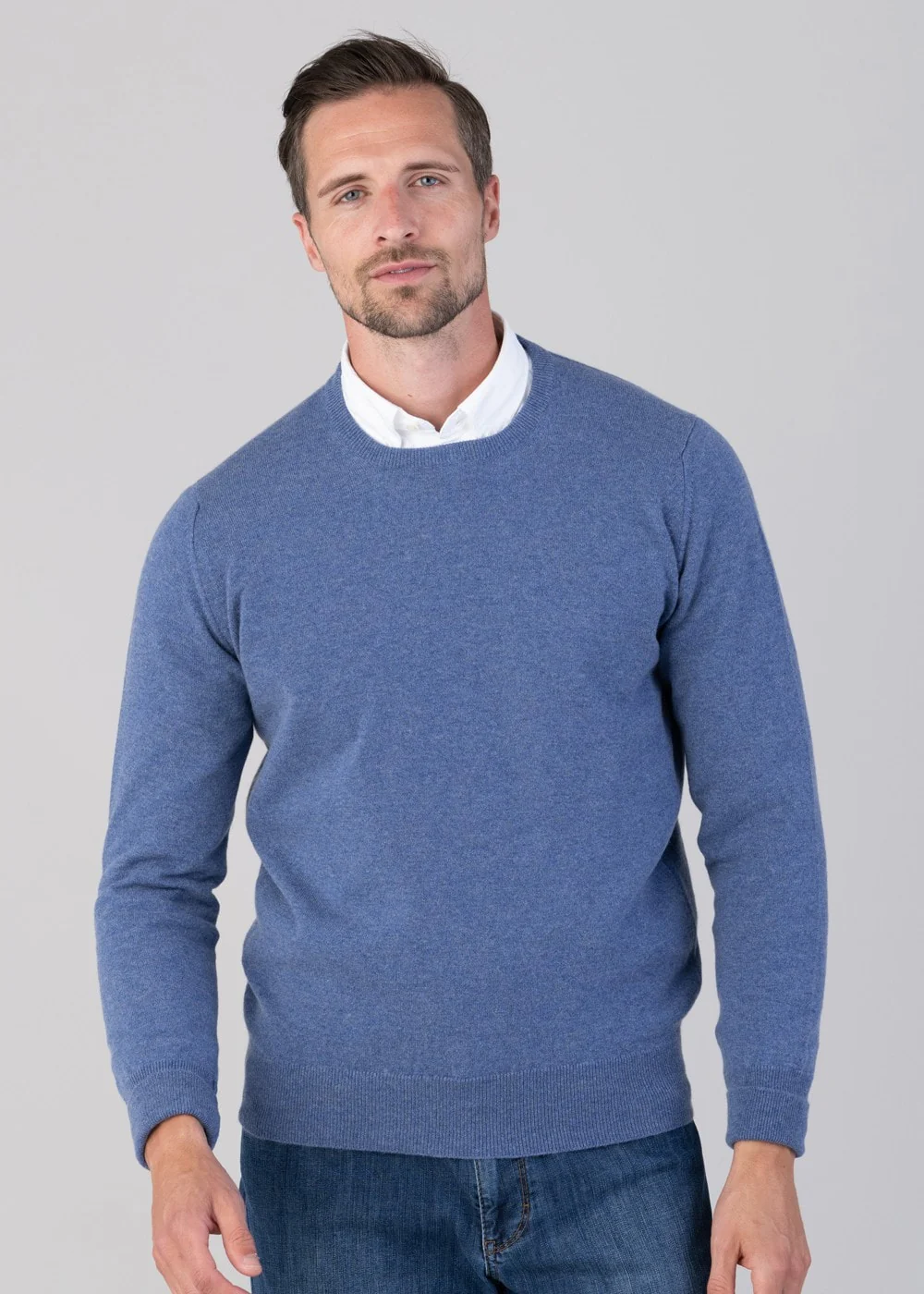 Oxton 1 Ply Cashmere Crew Neck - Image 2