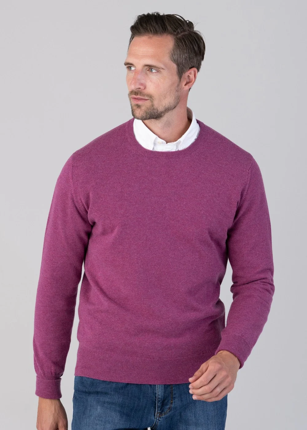 Oxton 1 Ply Cashmere Crew Neck - Image 2