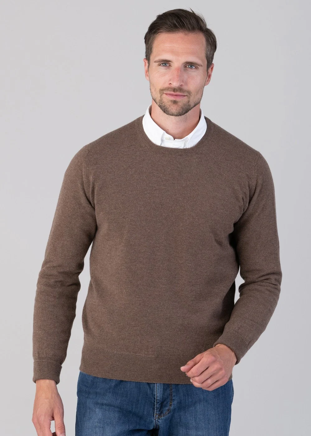 Oxton 1 Ply Cashmere Crew Neck - Image 4