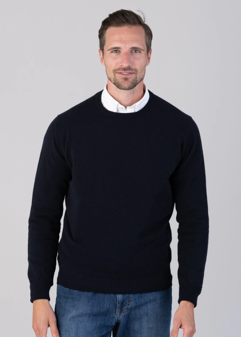 Oxton 1 Ply Cashmere Crew Neck - Image 2