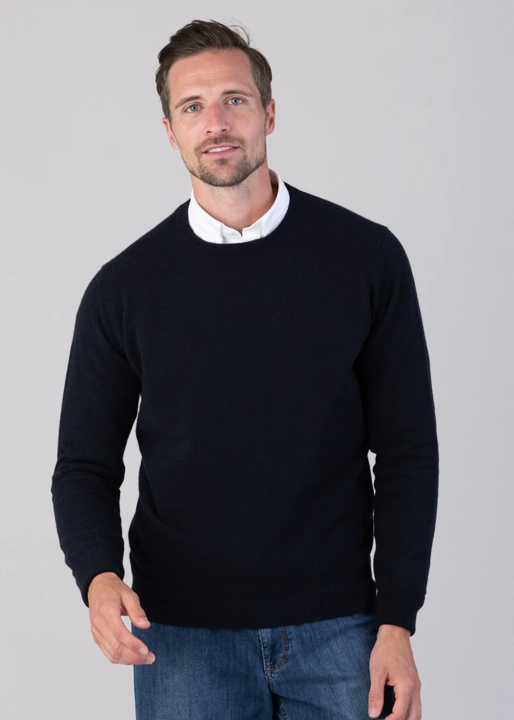 Oxton 1 Ply Cashmere Crew Neck - Image 3
