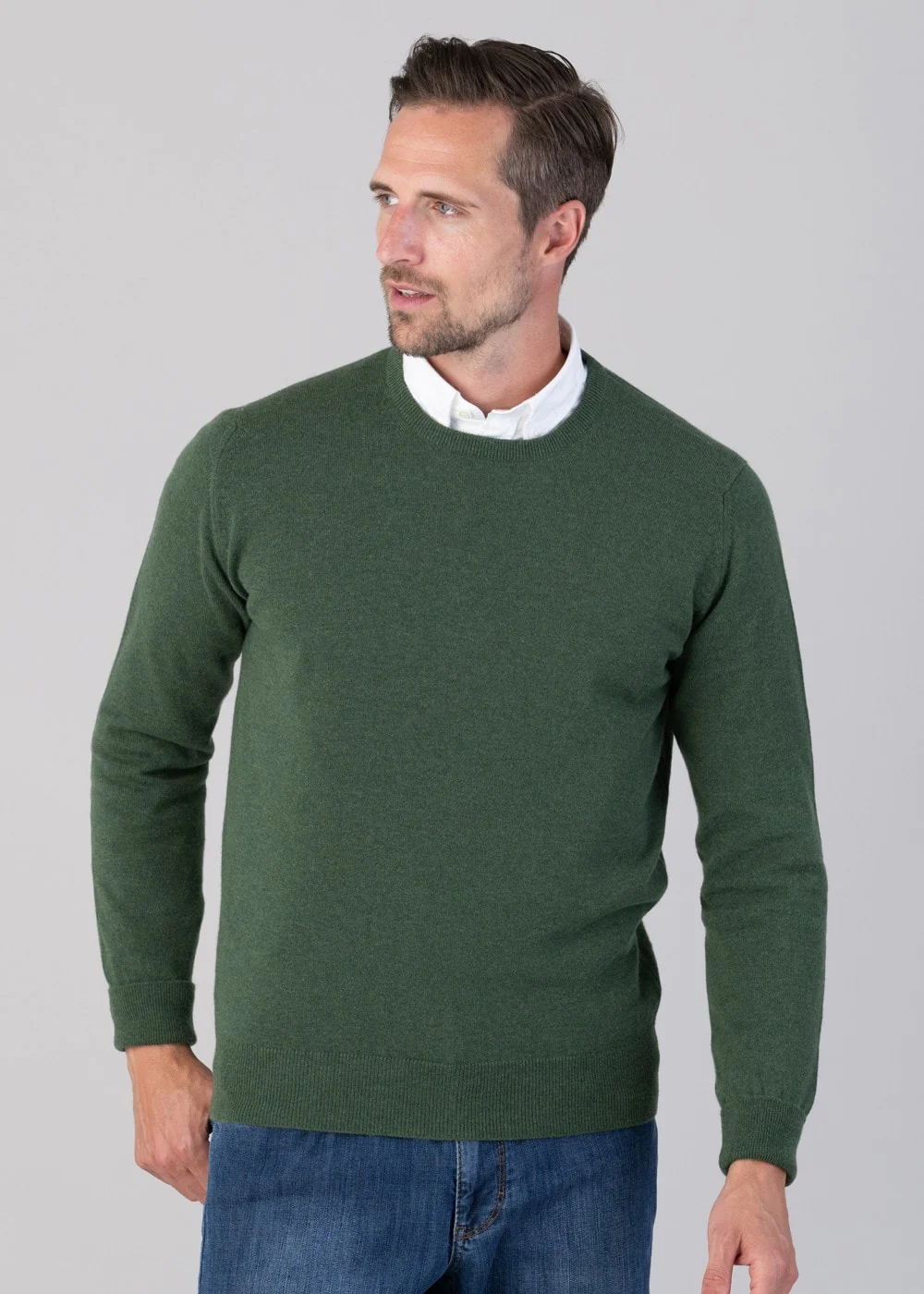 Oxton 1 Ply Cashmere Crew Neck - Image 3