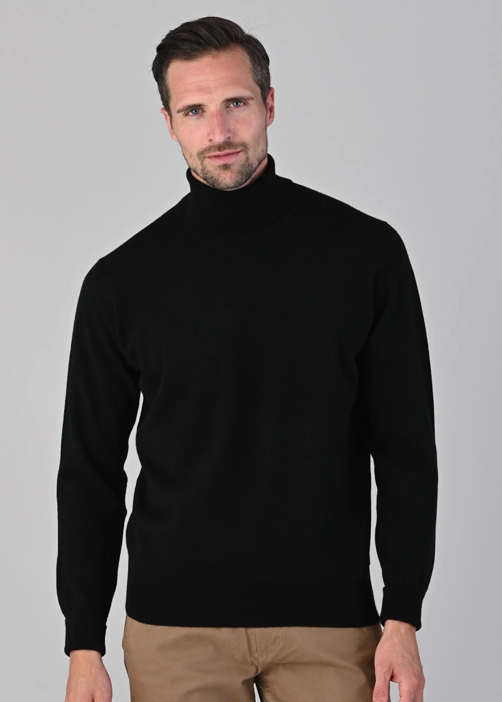 Oxton 1 Ply Cashmere Roll Neck - Image 2