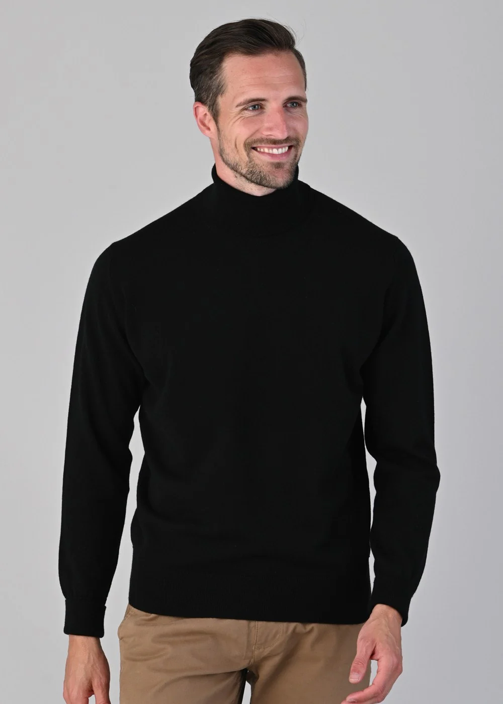 Oxton 1 Ply Cashmere Roll Neck - Image 3