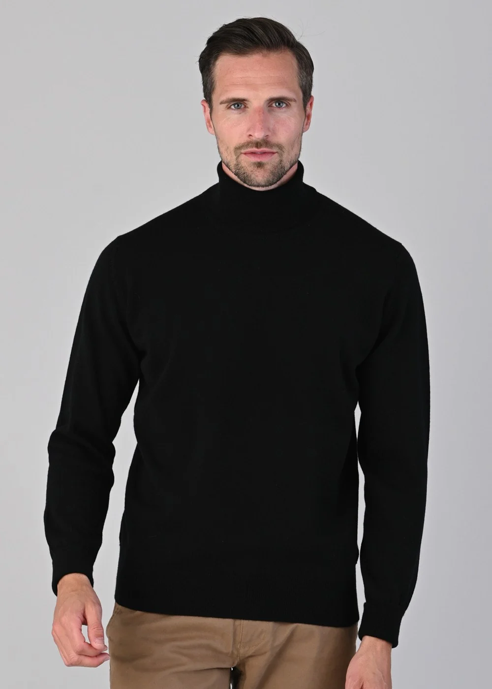Oxton 1 Ply Cashmere Roll Neck - Image 4
