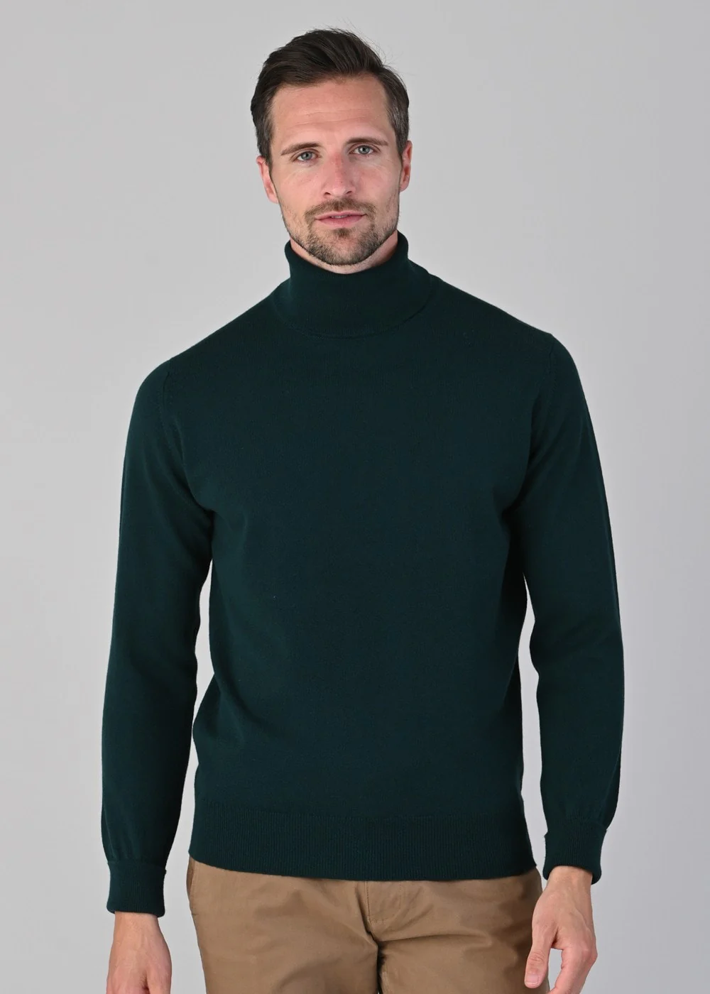 Oxton 1 Ply Cashmere Roll Neck - Image 2