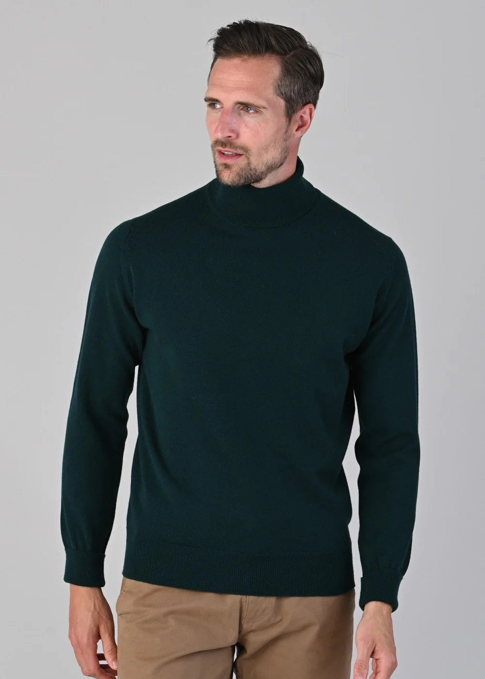 Oxton 1 Ply Cashmere Roll Neck - Image 3