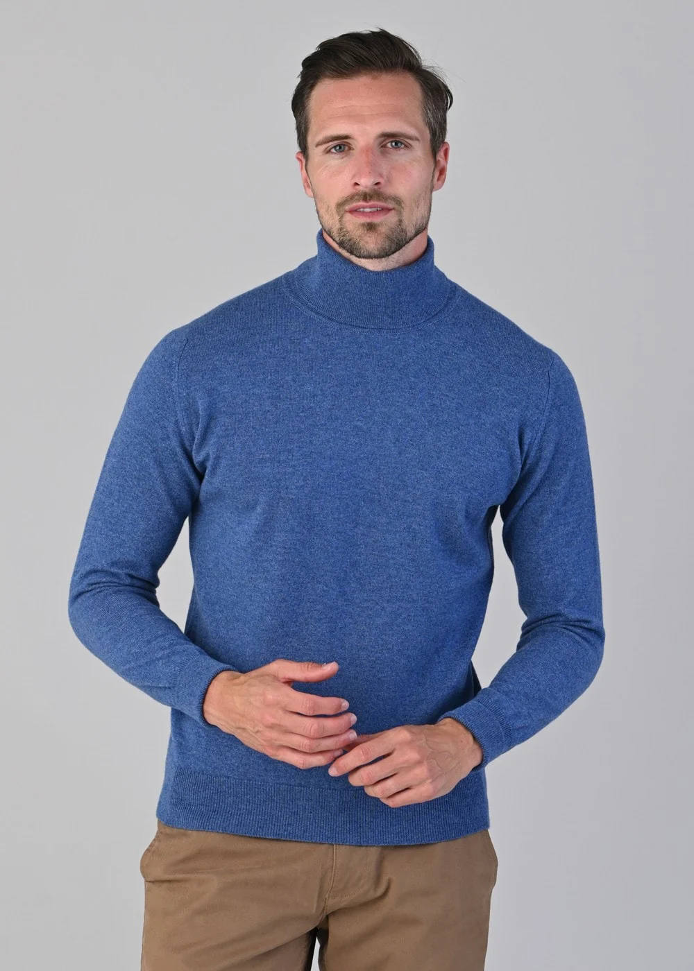 Oxton 1 Ply Cashmere Roll Neck - Image 4